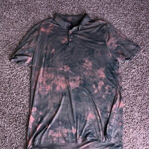 Lululemon Men's Acid Washed Polo Shirt